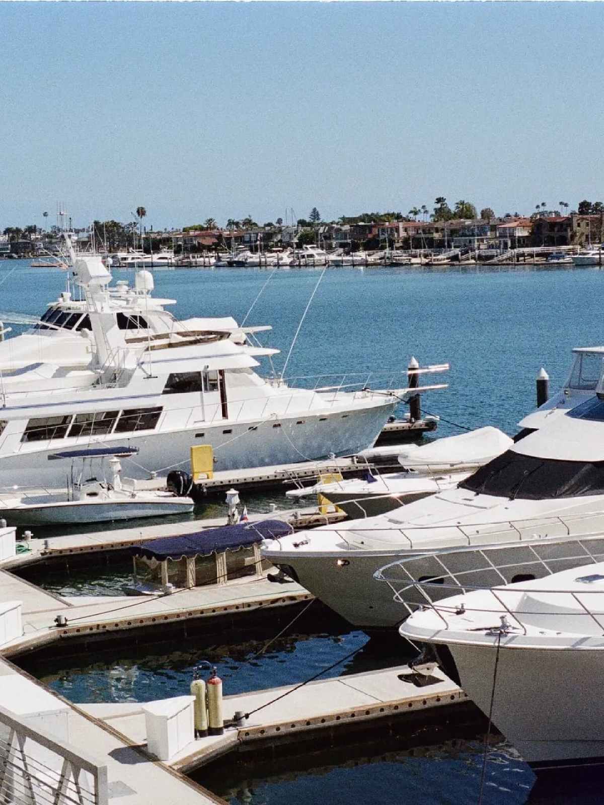 a harbor filled with boats